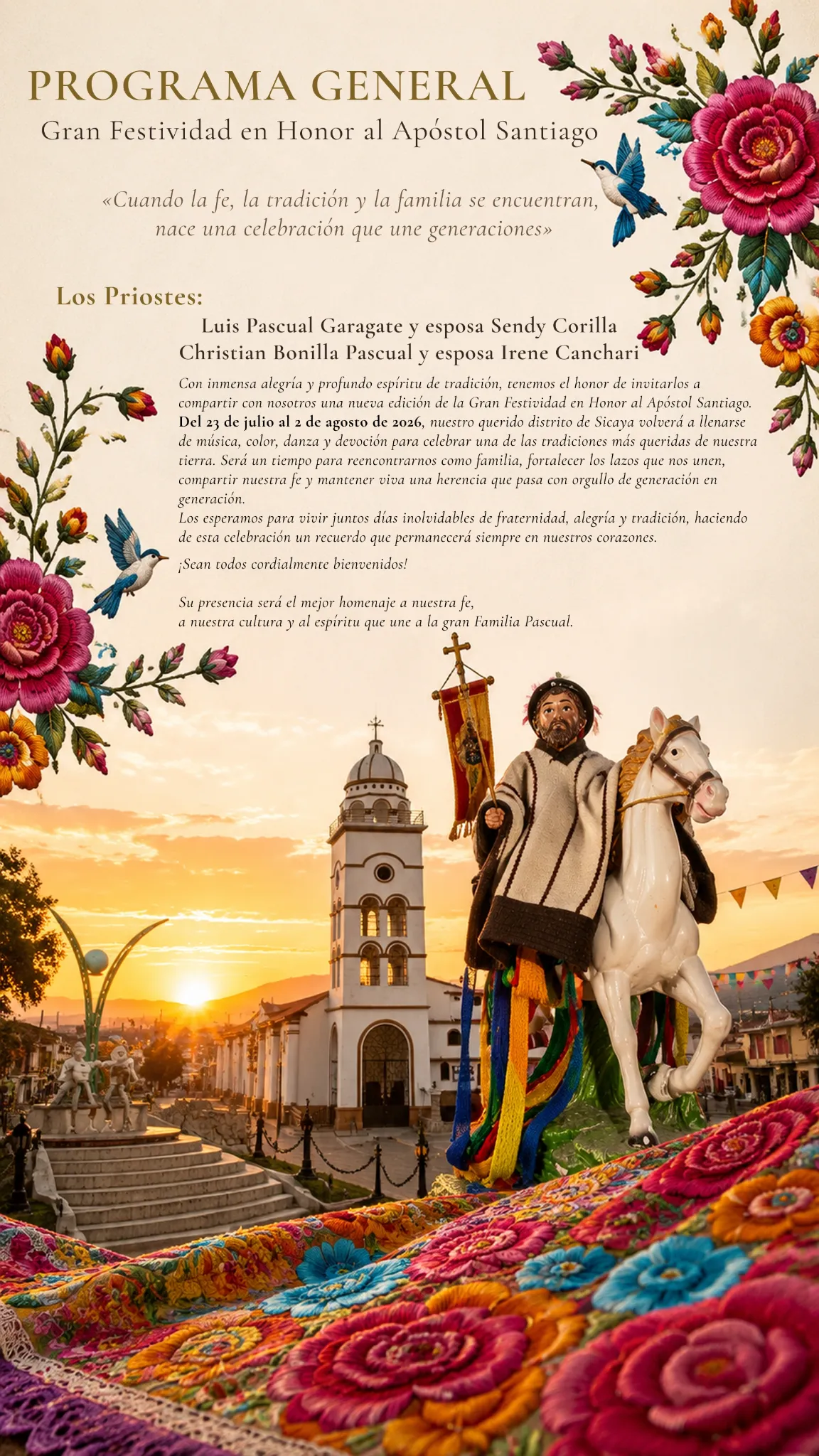 Programa general de la festividad